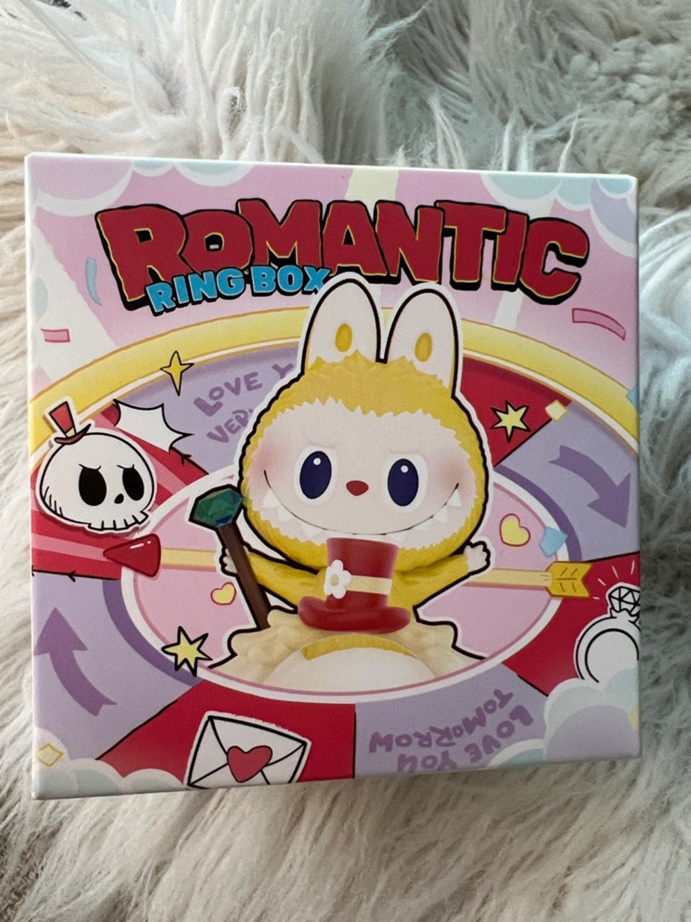 Romantic Ring Box Kids Toy - Pink Yellow Collectible